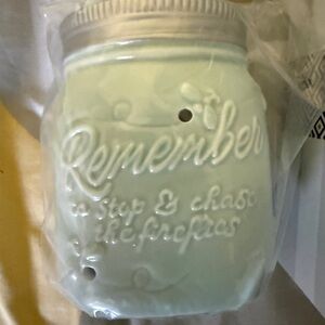 Scentsy Mint Green and Purple Chasing Fireflies Wax Warmer Box